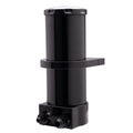 Billet Specialties Hydroboost Power Steering Reservoir with Bracket, Black Anodized Aluminum, Dual 6 AN Male Inlets and 10 AN Male Outlet