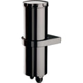 Billet Specialties Power Steering Reservoir Black, 1/2 Quart Capacity, Aluminum with 6 AN Male Inlet and 10 AN Male Outlet