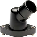 Billet Specialties Black Chevy 45 Degree Water Neck with 1-1/2 Inch Hose Diameter and Stainless Hardware