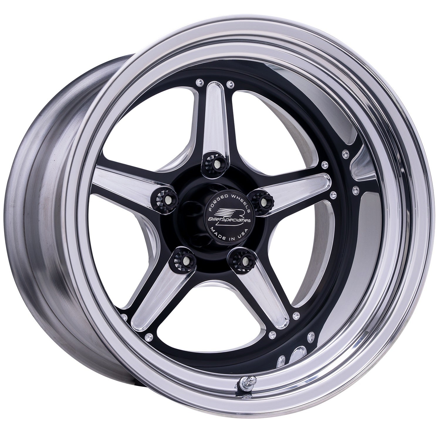 Billet Specialties BRS23510L6155 Street Lite 15x10 Inch Wheel with 5.5 Inch Backspace and 5x4.75 Inch Bolt Pattern