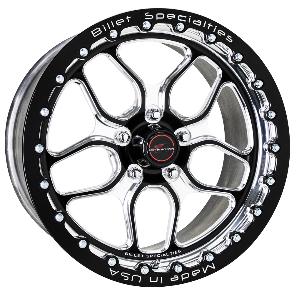 Billet Specialties BRSB271F6576N Win Lite 17x10 Aluminum Beadlock Wheel with 7.625-Inch Backspacing and 5x4.50 Bolt Pattern