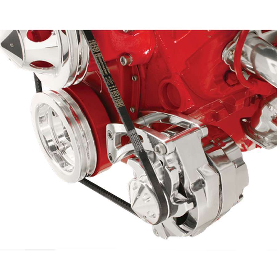 Billet Specialties SBC Alt Bracket SWP Low Mount Driver Side Aluminum for Small Block Chevy 10SI / 12SI Alternators