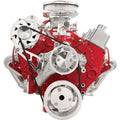 Billet Specialties FM2110PC SBC Long Water Pump 6-Rib Serpentine Pulley Kit, Aluminum, Polished Finish