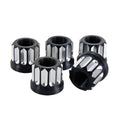 Billet Specialties LNRFN5818 Race Lug Nuts, 5/8-18 Inch Thread, 12 Point Aluminum, Black Anodized, Set of 5