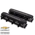 Billet Specialties P95585 Valve Covers for GM Gen V LT Series with Chevrolet Script Logo, Black Anodized Aluminum, Pair