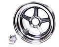 Billet Specialties Street Lite Wheel 15x14 Inch Aluminum Polished Machined Center and Lip 4.5 Inch Backspace 5x4.75 Bolt Pattern