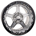 Billet Specialties RSB23515L6165 Street Lite 15-Inch by 15-Inch Beadlock Wheel with Polished Lip and Machined Center