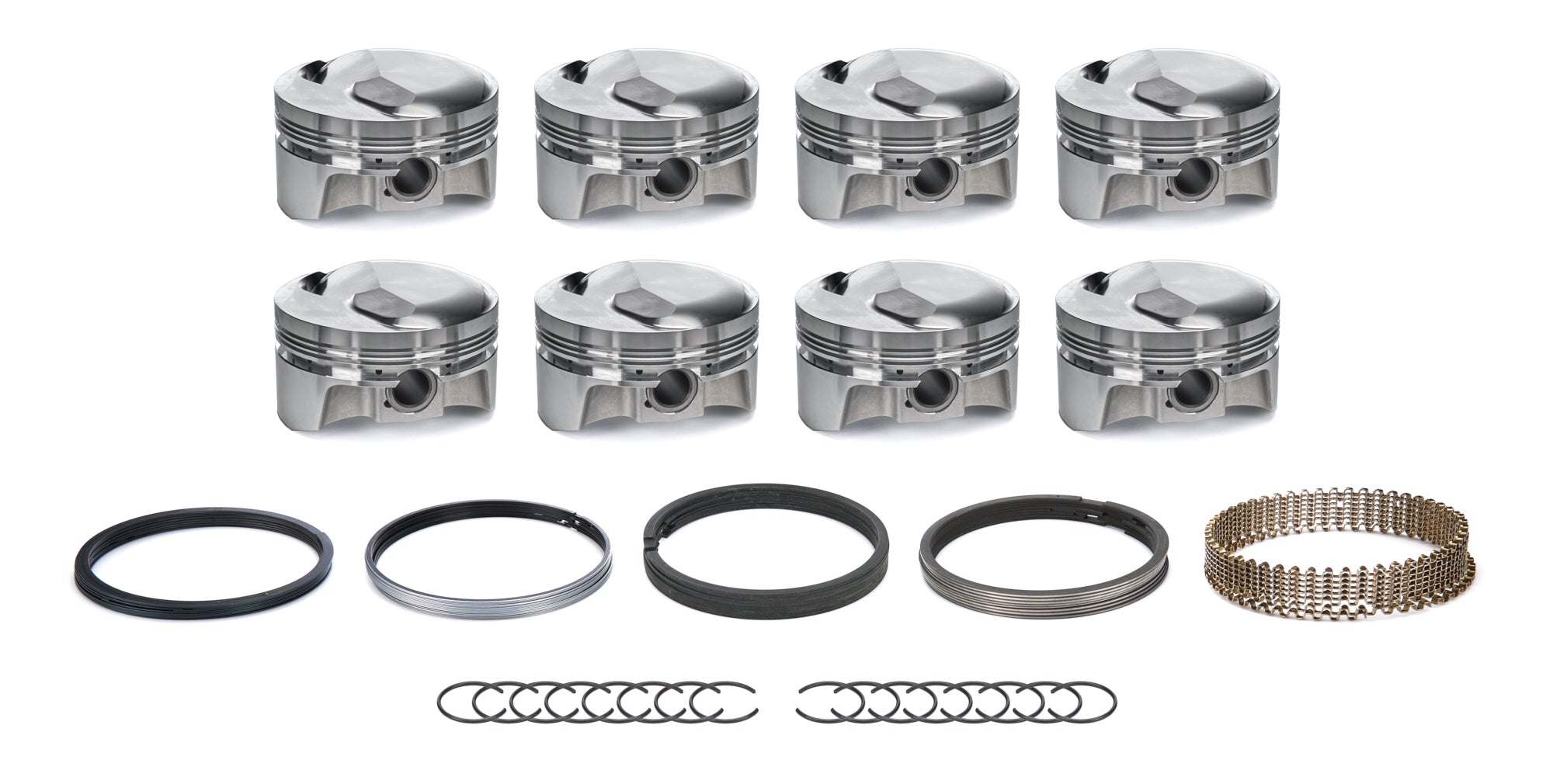 Bullet Pistons BBC5110-060 Dome Piston Set with Rings for Big Block Chevy 4.310 Inch Bore