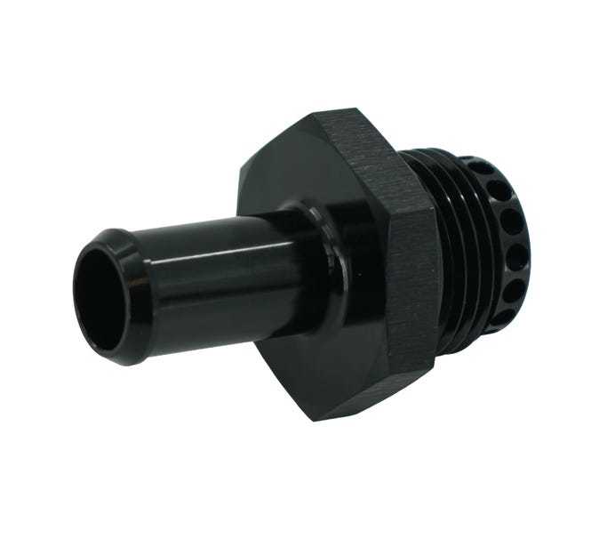 Brian Tooley Racing ADPT-02-027-VCBF 12AN to 5/8 Inch Hose Barb Baffled Aluminum Adapter