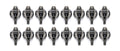 Brian Tooley Racing BTRLS1TK002 Rocker Arms with TK002 Trunnion for GM LS-Series Engines, Set of 16