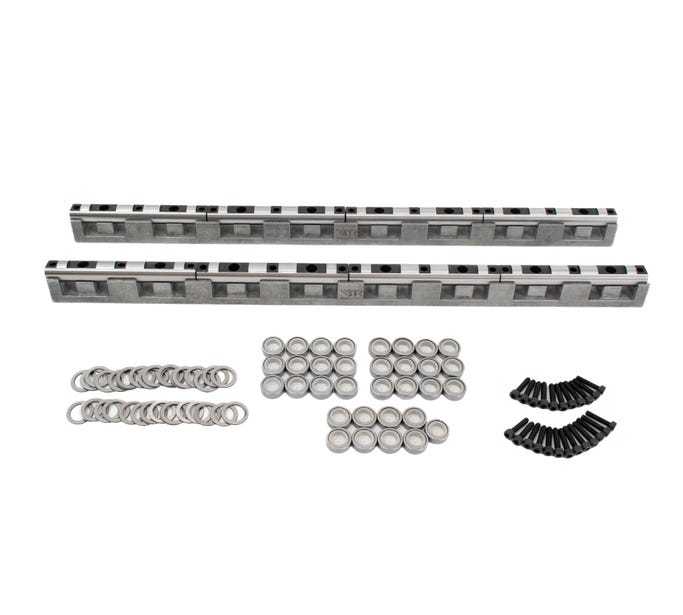 Brian Tooley Racing BTRSRKR3KIT LS3 Shaft Rocker Kit with Shims and Bearings, Unassembled, Steel, Natural Finish