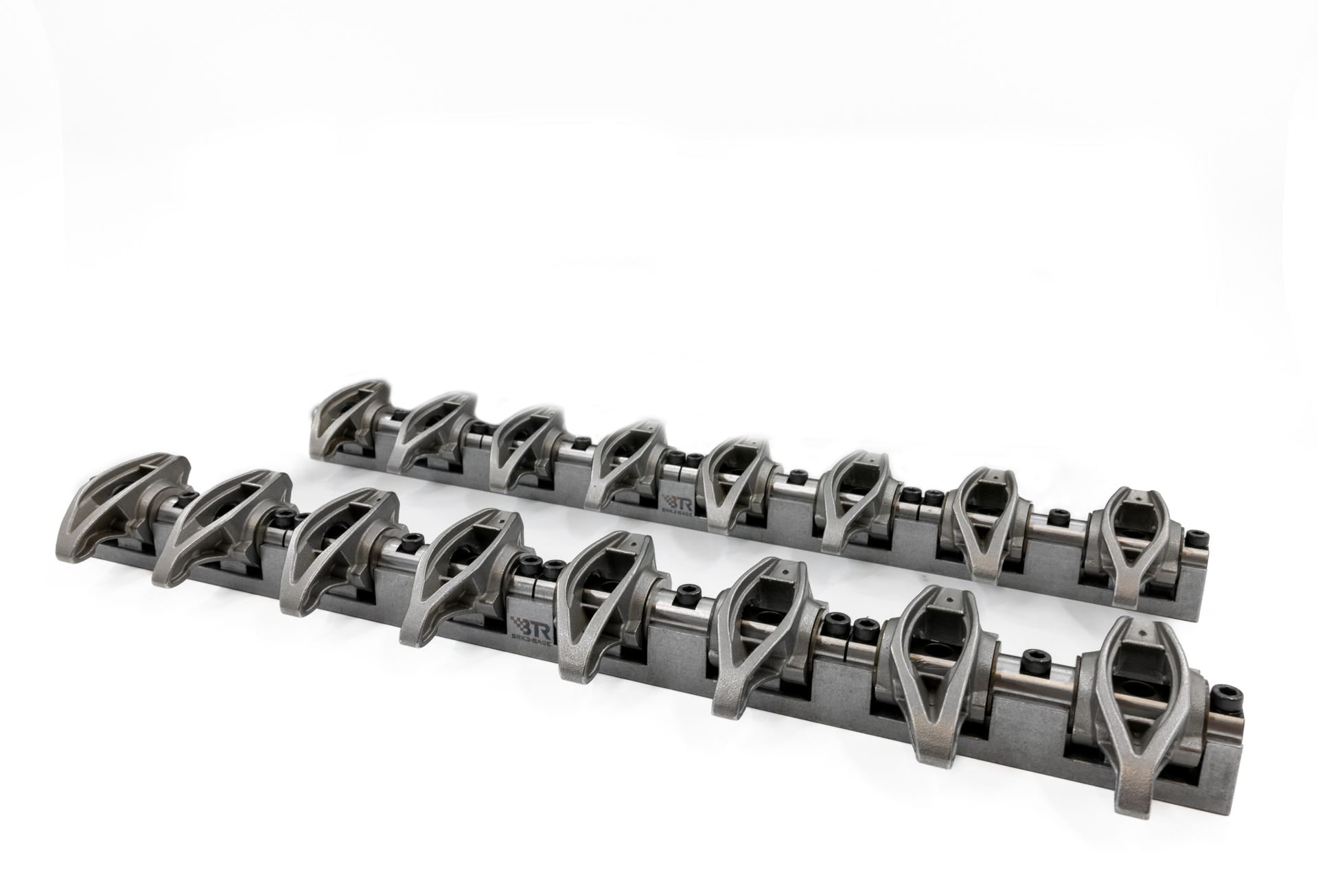 Brian Tooley Racing BTR BTRSRKR3KITASMBTR LS3 Shaft Rocker Arm Kit with 1.7 Ratio, Full Roller Steel Construction