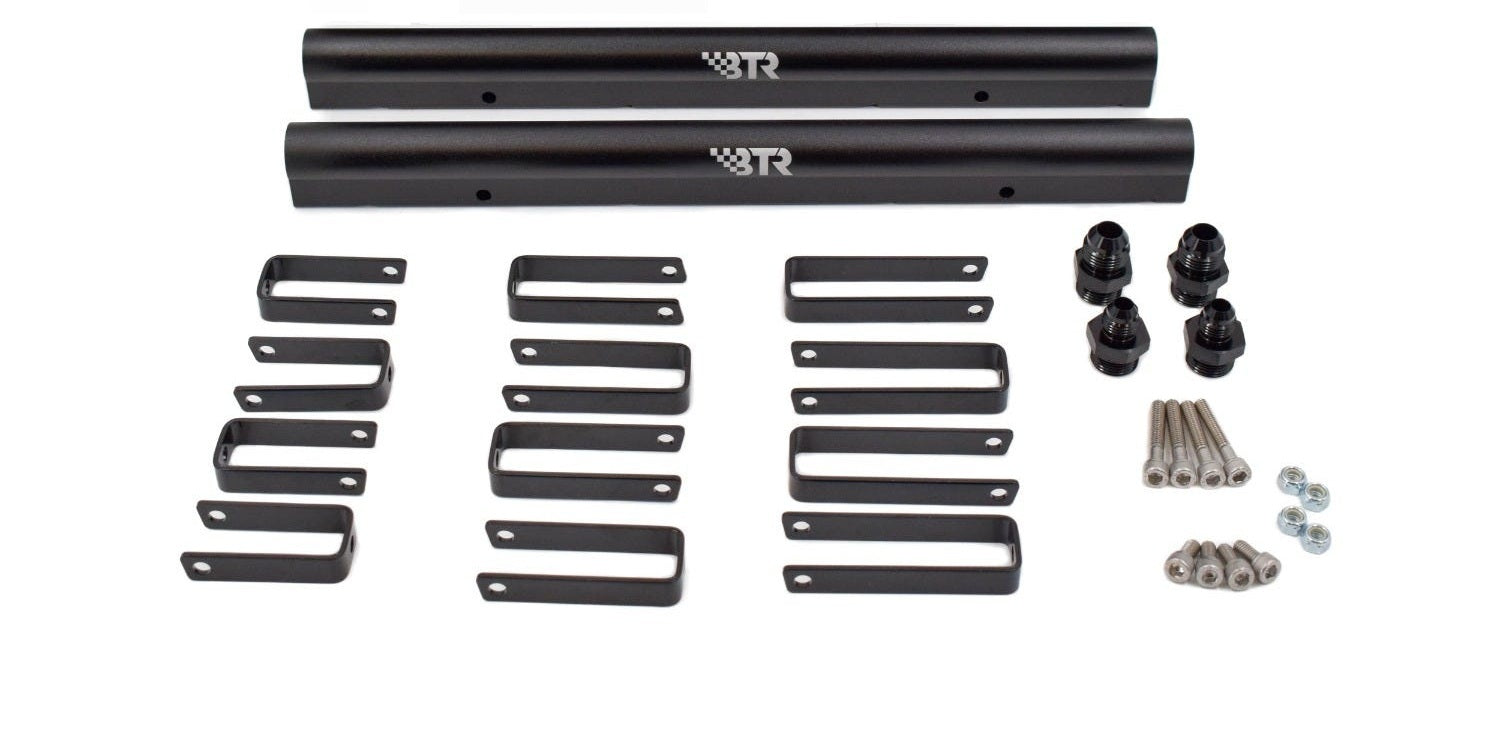 Brian Tooley Racing Fuel Rail Kit for GM LS3 and LS7 Engines Compatible with Trinity Intake Manifolds