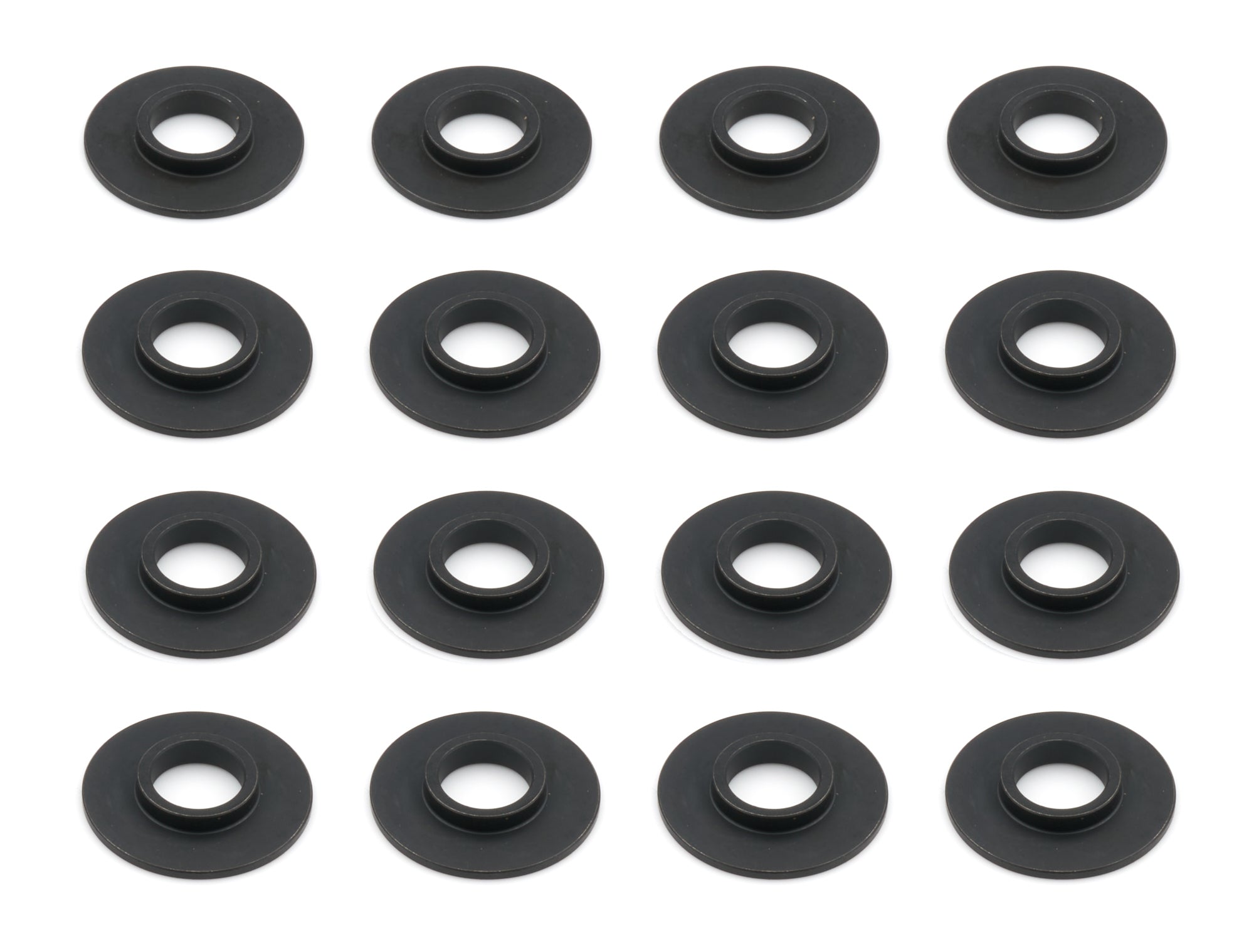 Brian Tooley Racing SL505060-16 Valve Spring Locator Set, 0.505 Inch ID, 0.060 Inch Thickness, Steel, Black Oxide Finish, Set of 16