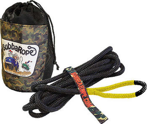 Bubba Rope Lil Bubba 1/2 Inch x 20 Feet Yellow Eyes Tow Rope
