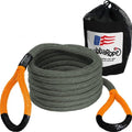 Bubba Rope 176855DRG Jeep Recovery Gear Set, 3/4 Inch Diameter, 30 Feet Length, 19,000 Pound Breaking Strength, Nylon with Orange Eyes