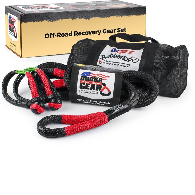 Bubba Rope 176880RDG 7/8-Inch by 30-Foot Tow Rope with Gator Jaws and Red Eyes