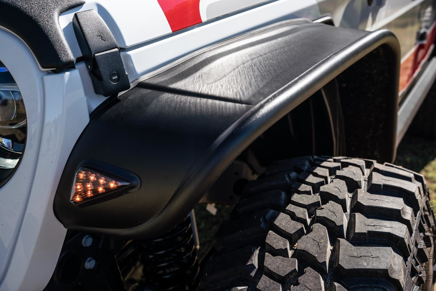 Bushwacker 10928-07 Flat Style Fender Flares for Jeep Gladiator, Front and Rear, 9.5 Inches Wide Front, 4.75 Inches Wide Rear, Black Plastic