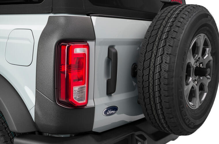 Bushwacker 14124 Trail Armor Rear Corner for Ford Bronco 2021 Black Plastic