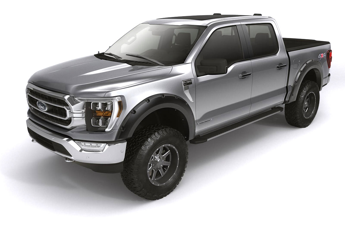 Bushwacker 28129-08 Forge Style Fender Flares for Ford F250 2017-2021 Black Pocket Style Front and Rear
