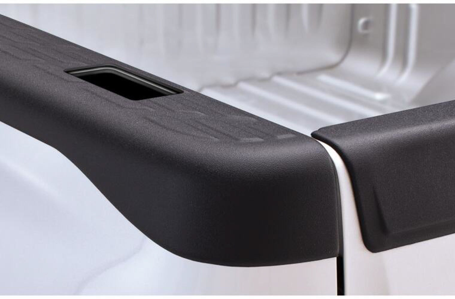 Bushwacker Bed Rail Caps OE Style for GM Fullsize Trucks 2007-2014, 6 Feet 6 Inches Length, Black Plastic Pair