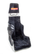 ButlerBuilt Pro Sportsman Plus Seat with Hans Cut-Out and Black Velour Cover, 17 Inch Wide, 20 Degree Layback, Aluminum Frame