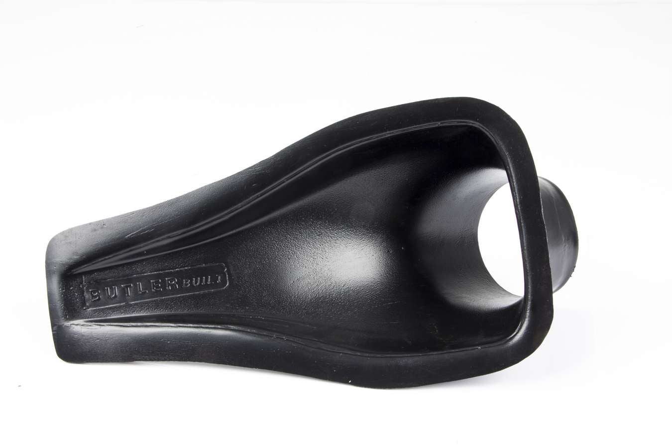 ButlerBuilt BBP-7020 Brake Duct Offset Single Hole for Body Mount, 3-Inch Tube, Black Plastic, Driver and Passenger Side