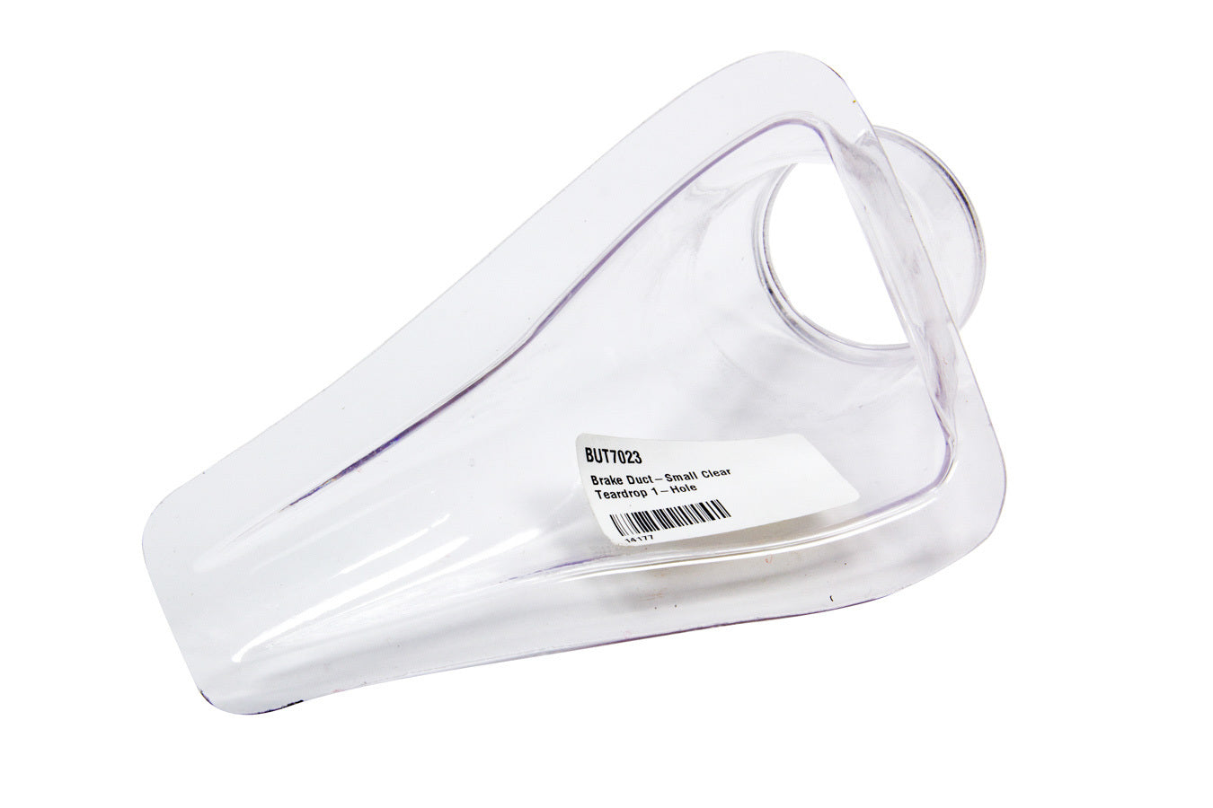 ButlerBuilt BBP-7023 Brake Duct Small Clear Teardrop 1-Hole for Vehicle Body Mount, Driver or Passenger Side