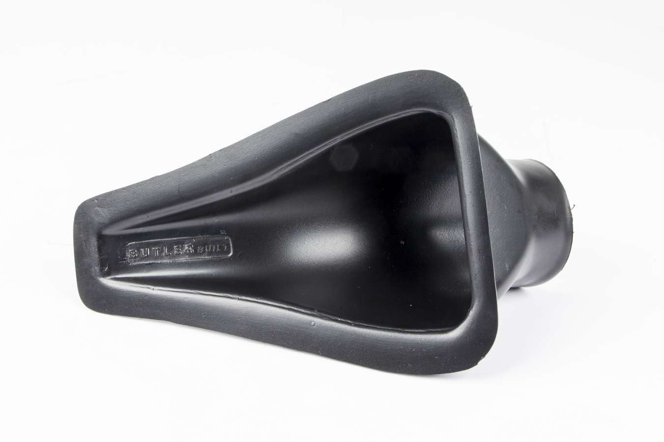ButlerBuilt BBP-7024 Brake Duct Offset Single Hole Small for Vehicle Body Mount, 2.5 Inch Tube, 9 Inches Long, Black Plastic