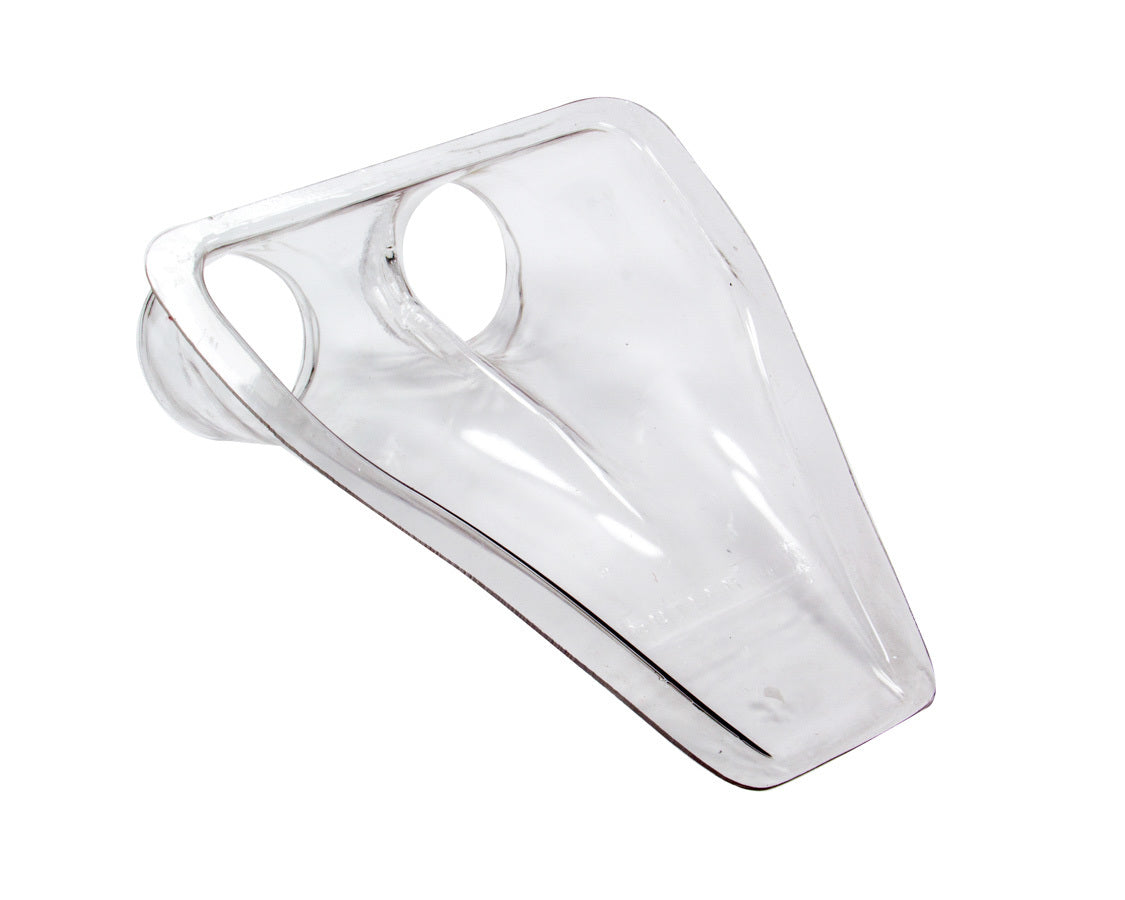 ButlerBuilt BBP-7031 Brake Duct-Clear Teardrop 2-Hole, Dual 3-inch Tube, 10.5 Inch Long x 9 Inch Wide