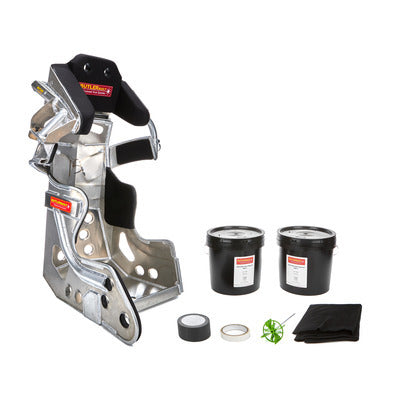 ButlerBuilt ADV-16203-BFI ProLite Slide Job Advantage Seat with Molded Urethane Cover, 16 Inch Width, 20 Degree Layback, HANS Cut-Out, Aluminum Frame, Natural Finish