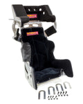 ButlerBuilt ADV-17308-03-4001 Sprint Advantage SlideJob Seat with Black Velour Cover and Aluminum Frame, 17-1/2 Inch Wide, 10 Degree Layback, HANS Cut-Out