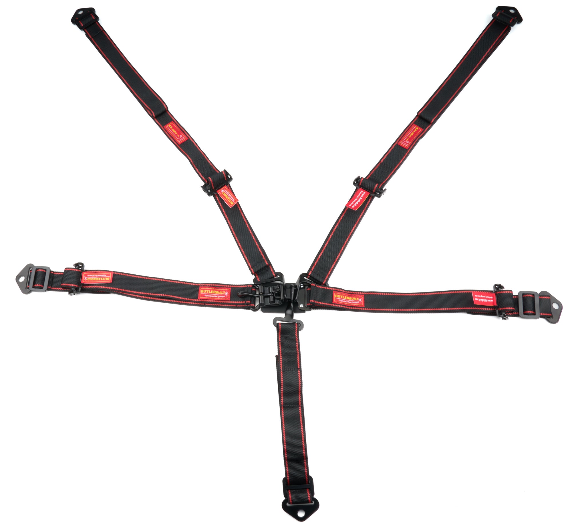 ButlerBuilt BBUTBB1005601MS 5-Point Latch and Link Harness with Pull-Up Adjustment in Black