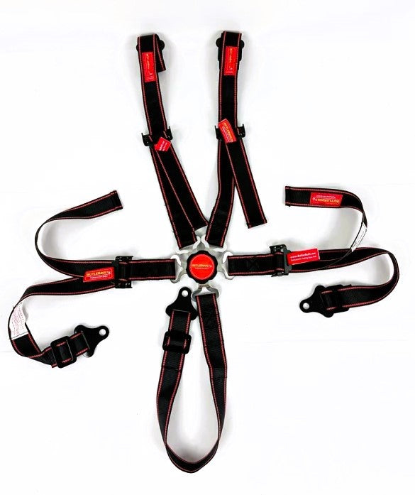 ButlerBuilt BB1023601MS 5-Point Camlock Harness with Pull-Up Adjustment, Bolt-In, Black