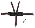ButlerBuilt BB1220916 Elite 5-Point Latch and Link Racing Harness with Ratchet Adjustment, Black