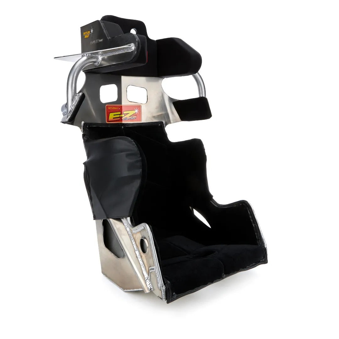 ButlerBuilt BBP-16411-4001-4703 EZ II Series Mod Seat with Velour Cover, 16.5 Inch Width, 15 Degree Layback, Aluminum Frame, Natural Finish