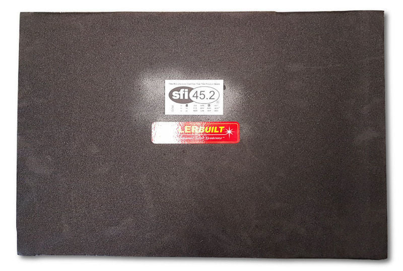 ButlerBuilt SFI-35101218-45.2 Foam Seat Cushion Insert, 12 x 18 Inches, 1 Inch Thick, Black