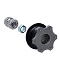 MPI USA 6-Bolt Polaris and Can-Am Quick Release Steering Wheel Hub Aluminum Black Anodized