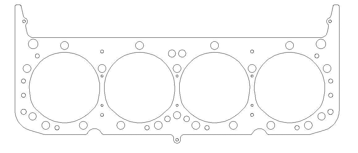 Cometic Gaskets C5272-030 SBC Multi-Layer Steel Head Gasket for Small Block Chevy, 4.165 Inch Bore, .030 Inch Compression Thickness