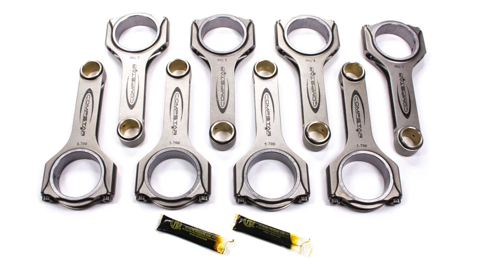 Callies CSA6000CS2A2AH Forged H-Beam Connecting Rods for Small Block Chevy, 6 Inch Length, ARP2000 Bolts