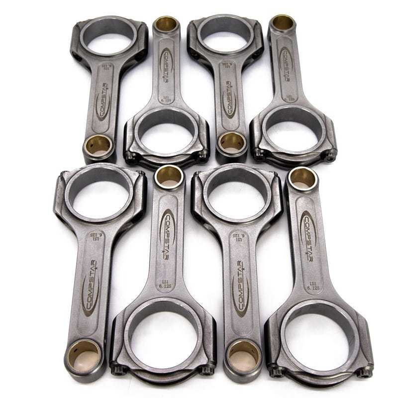 Callies CSA6125DS2A2AX Compstar Xtreme Connecting Rods for Small Block Chevy, 6.125 Inch Length, Bushed, ARP2000 Bolts