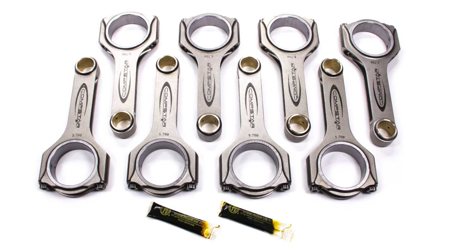 Callies CSA6250DS2A2AH Forged H-Beam Connecting Rods for Small Block Chevy, 6.250 Inch Length, ARP2000 Bolts