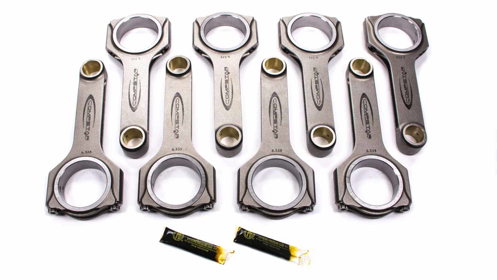 Callies CSB6535ES3B9AH Forged H-Beam Connecting Rods for Big Block Chevy, 6.535 Inches Length, Bushed with 7/16 Inch Cap Screws