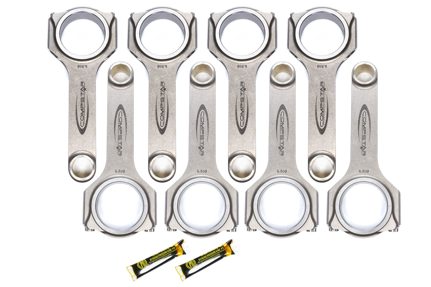 Callies CSB6800ES3B9AH Forged H-Beam Connecting Rods for Big Block Chevy, 6.800 Inch Length, Steel