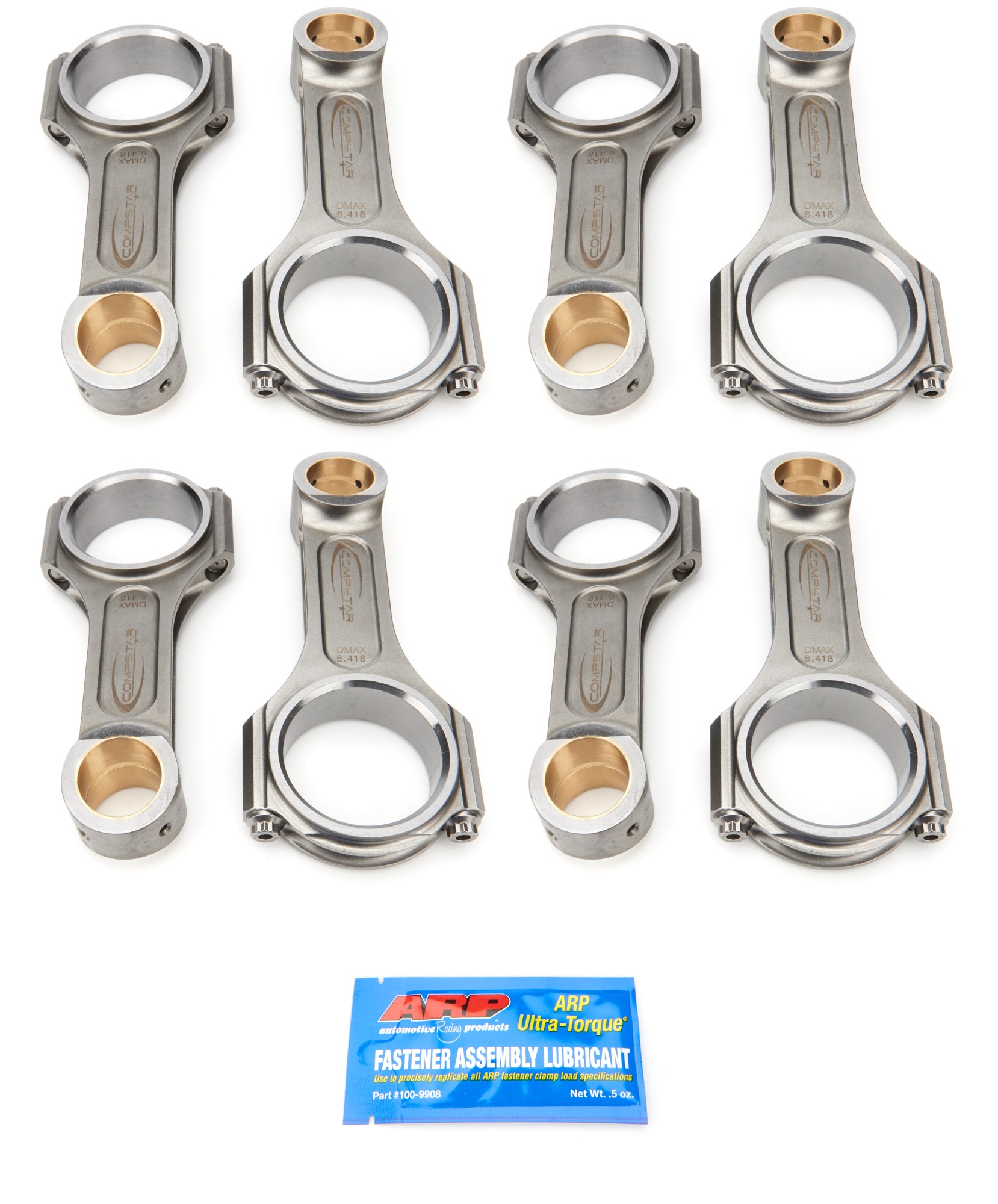 Callies CST6418MS0LCAX Compstar Xtreme H-Beam Connecting Rod Set for GM Duramax, 6.418 Inch Length, Steel Forged