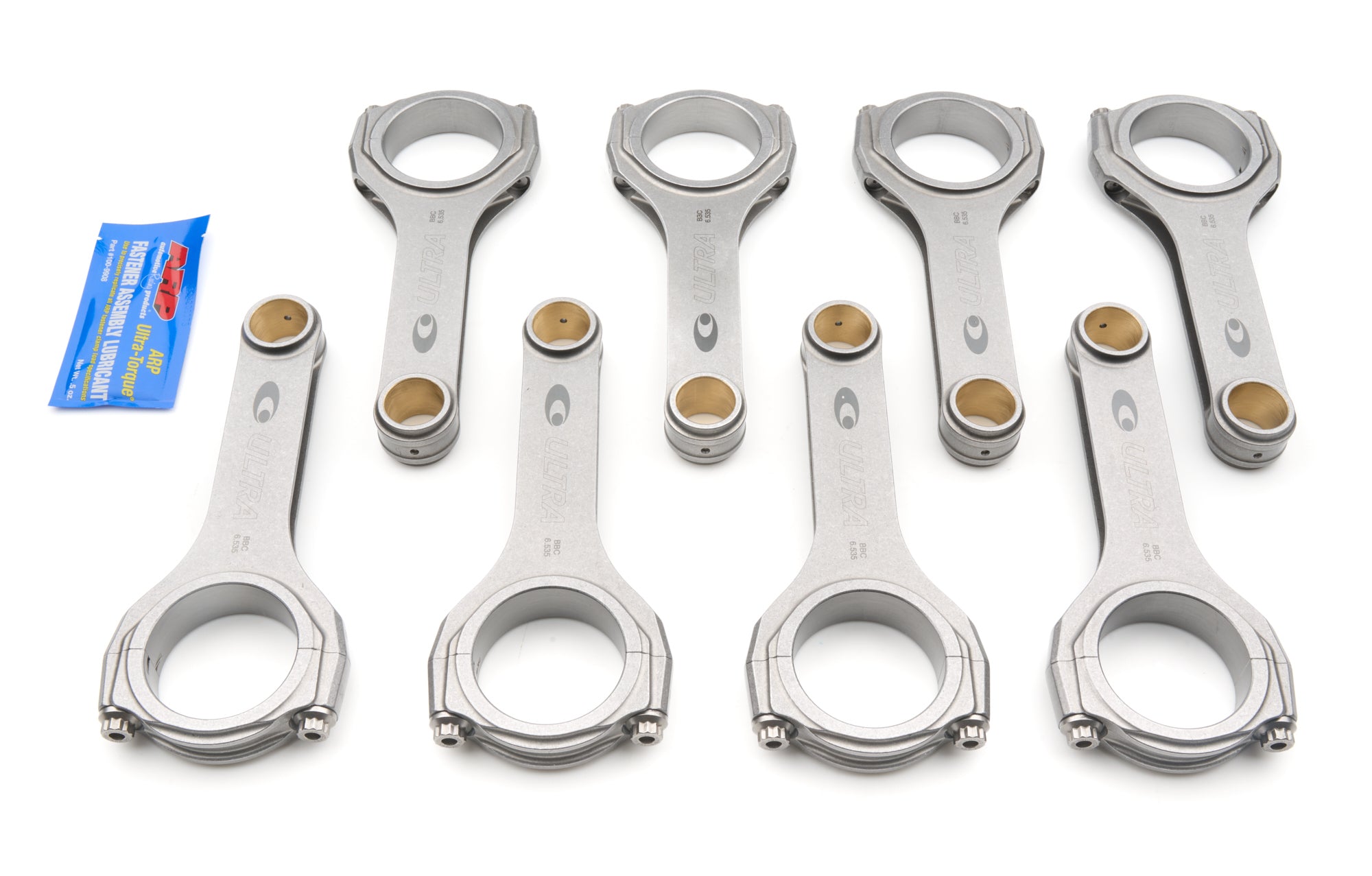 Callies U16210 BBC Ultra H-Beam Connecting Rods 6.535 Inch Length Steel Forged Set of 8