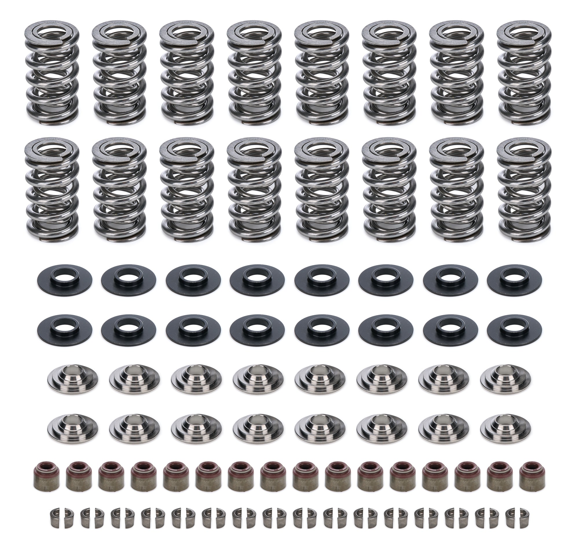CAM Motion Inc VSK143803 GM LS Dual Valve Spring Kit with 378 lb/in Spring Rate and 1.070 Inch Coil Bind