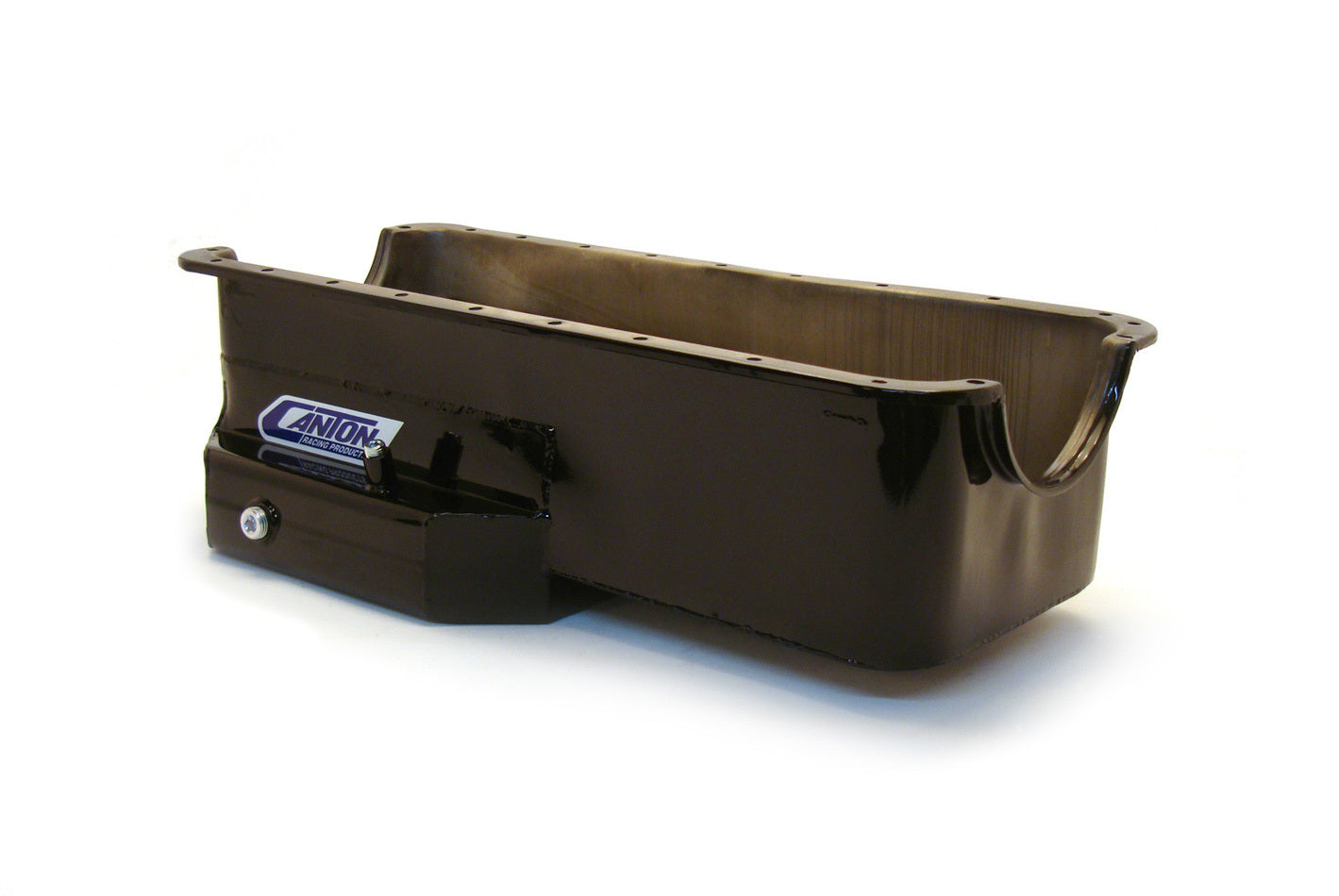 Canton BBF Road Race Oil Pan 15-766 8 Quart Rear Sump Steel Black Powder Coat for Big Block Ford