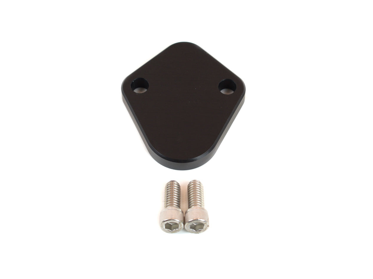 CANTON F/P Block Off Plate for Pontiac V8 Billet Aluminum Black Anodized