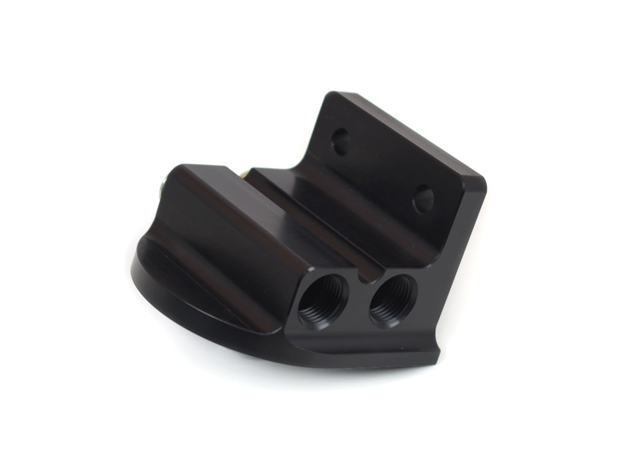 CANTON Billet Aluminum Remote Oil Filter Mount with 20mm Thread and Four 1/2 Inch NPT Ports